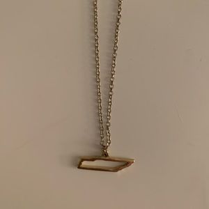 Gold tennessee charm necklace